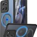 Magnetic Stand for Moto G 2026/2025 /G Power 2026/ G Play 2026 Case, Translucent Matte Magsafe Slim Case with [2 Pack] Screen Protectors,[Built in Kickstand] Shockproof Protective Phone Case