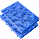 Plastic Pallet,  Waterproof Storage Grid Pad, Lightweight Nestable Floor Pallets, 4 pcs  Breathable Grids Article Racks for Garage Supermarket Basement