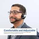 Cyber Acoustics Mono Headset, headphone with microphone, great for K12 School Classroom and Education (AC-104),Gray