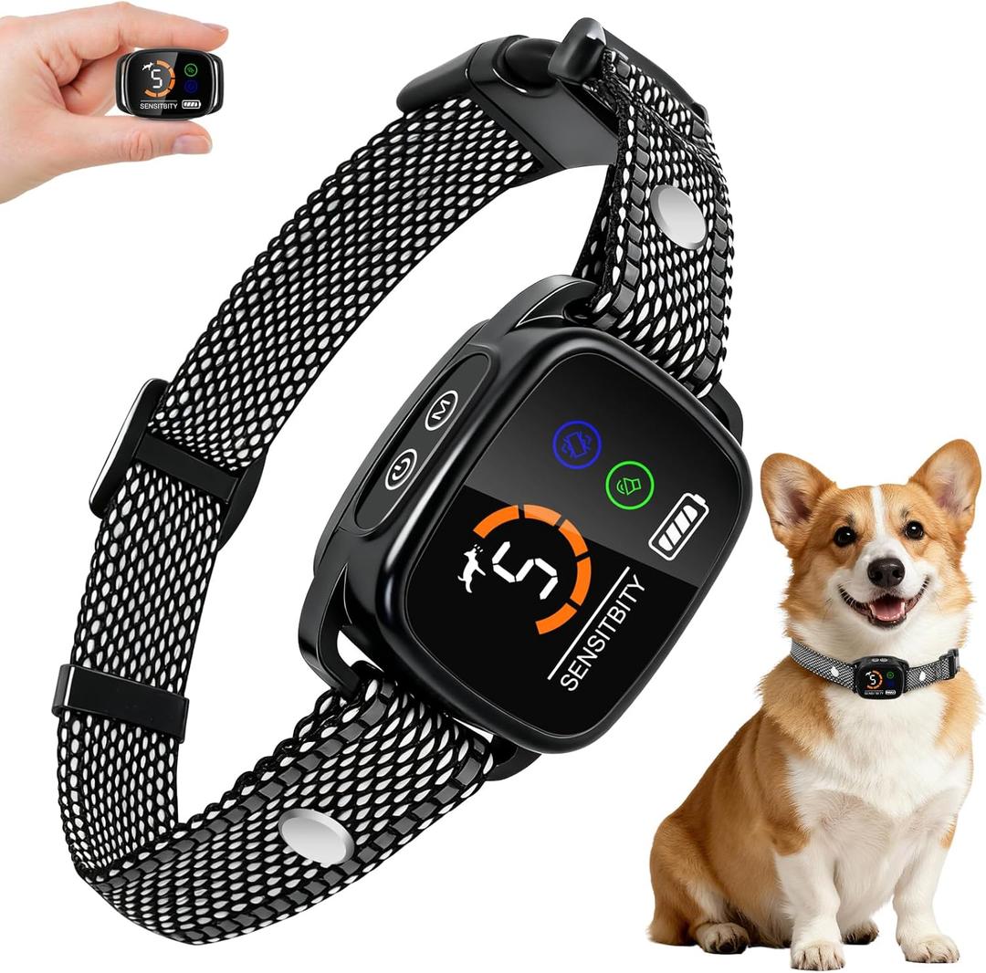 ETACCU Dog Bark Collar for Small DogsWaterproof Rechargeable Digital Ultrasonic Bark Collars,Anti Barking Collar with 6 Adjustable Sensitivity Levels for Large Medium Small Dogs