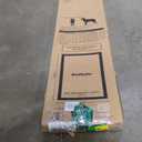 PetSafe Sliding Glass Pet Door - No-Cut DIY Install Doggy Door for Renters - Aluminum Frame - Adjustable Height 75 7/8" to 80 11/16" - Ideal for Medium Dogs Up to 40 lb - White