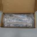 10 Pack 5 Inch Hole Centers, Curved Brushed Nickel Cabinet Pulls Satin Nickel Cabinet Handles Silver Kitchen Hardware for Cabinets ZP2204 Drawers Bedroom Dresser Bathroom Vanity Cupboard Closet