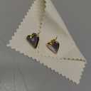 555Jewelry Small Delicate Mother of Pearl Heart Stud Earrings for Ladies & Women