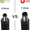 19.5V 2.31A 45W Replacement Ac Adapter Charger for Dell Inspiron 15 14 3551 3555 3558 Series XPS 11 12 13 L221X L321X Latitude 12 13 7202 3379 Vostro 14 15 Optiplex 3046(Connector: 4.5x3.0mm)