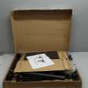 TigerDad Overbed Bedside Desk Mobile Rolling Laptop Stand Tilting Overbed Table with Wheels Height Adjustable Tray Table for Laptop Bed Sofa Side Table (Black)