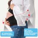 3-in-1 Maternity Abdominal Support Belt - Adjustable Pregnancy Belly Band for Prenatal & Postpartum Care, Relieves Back Pain - Machine Washable, Perfect for Expecting Moms