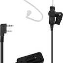 Retevis AI Active Noise Cancelling Two Way Radio Headset, Rechargeable, for RT22 RT21 H-777H RT68, Compatible with Pxton Baofeng BF-888S Kenwood Walkie Talkie, Walkie Talkie Earpiece with Mic (1 Pack)