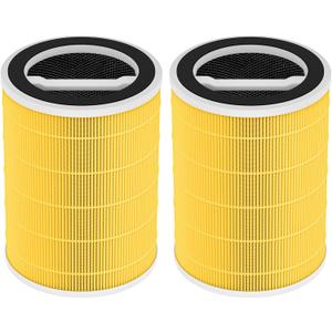 2-Pack P200S/P200 Pro Pet Care Filter for WELOV P200S/P200 Pro Air Purifier, 3-in-1 HEPA and High-Efficiency Activated Carbon Filter for Pet Hair, Dander, Pollen, Dust, Pet Odor