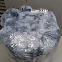 Pionblank 8x10 Rug for Living Room, Fuzzy Plush Large Area Rug, Fluffy Modern Shag Non Slip Soft Furry Carpet for Bedroom Kids Room Nursery Teens Dorm Home Decor, Blue Grey