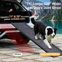 71" X-Long × 20" Wider Dog Ramps for Car Large Dogs with Non-Slip
