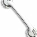 Safe-er-Grip Changing Lifestyles Suction Cup Grab Bars For Bathtubs & Showers; Safety Bathroom Assist Handle, White & Grey, 16 Inches
