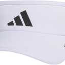adidas Men's Superlite Adjustable Fit Sport Performance Visor (White/Black)