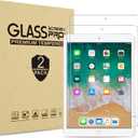 ProCase 2 Pack Screen Protector for iPad 6th/ 5th 9.7", iPad Air 2/ Air 1, iPad Pro 9.7 2016, Tempered Glass Film Guard for A1893 A1954 A1822 A1823 A1673 A1566 A1474