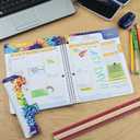 Global Datebooks 2026-2027 Middle & High School Student Planner 7" x 9" - Dated Weekly & Monthly Academic Planner w/Ruler/Bookmark & Stickers, Ideal for Homework, Matrix Style, Slant