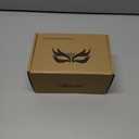 Ubauta Masquerade Mask for Women Halloween Costume: Elegant Phoenix Glitter Half Face for Mardi Gras Cosplay Carnival (Gold & Black)