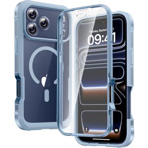 Diaclara Magnetic Designed for iPhone 17 Pro Case 6.3 Inch Full Body Bumper,[Compatible with MagSafe] Military Drop Proof Cover with Built-in Touch Sensitive Anti-Scratch Screen Protector, Blue