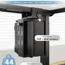 Under Desk PC Mount, No Drill Clamp On Computer Mount for Standing Desk