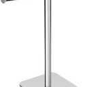RUACQ T-Shape Hand Towel Holder Stand, 12inch Weighted Base Towel Rack, Countertop Towel Holder for Bathroom, 304 Stainless Steel, Heavy Duty (Chrome)