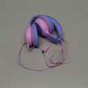 ADOOPE Wired Kids Headphones with USB C Plug, 85dB Safe Volume, Adjustable Headband, Tangle-Free Cord Headphones for School, Tablet, Travel (Light Purple & Pink, Without Microphone)