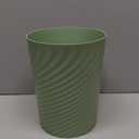 UUJOLY Plastic Small TrashCan Wastebasket, Garbage Container Basket for Bathrooms, Laundry Room, Kitchens, Offices, Kids Rooms, Dorms, 3.5 Gallon, Mint Green (1 Pack)