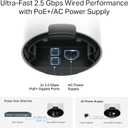 TP-Link Deco 7 BE25 BE5000 Dual-Band Wi-Fi 7 Mesh Extender  Up to 2,800 sq. ft., Dual 2.5G PoE+ Ports, IP65 Waterproof, MLO, Multiple Mounting Options, Secure by Design, 1-Pack