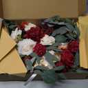 Piklado Faux Flower Swag Set of 2 for Wedding Welcome Signs Floral Swag Wedding Reception Ceremony Signs Decor (Red)