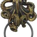 Pacific Giftware Nautical Gothic Mythical Sea Monster Deep Ocean Creature Octopus Kraken Cthulhu Decorative Door Knocker Wall Mount Polyresin Figurine 8.5" H