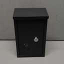 Wall Mount Key Drop Box, with Key Lock & Flip & Top Slot, Steel Cash Drop Box, Storage Box for Mail, Packages, Donations, Voting, Suggestion for Outside Home Business 9.05"5.51"3.03"