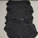Altheanray Womens Underwear Cotton Underwear for Women Seamless Hipster Bikini Briefs Panties 6 Pack (Black, M)