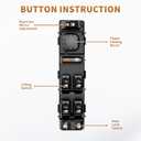 15883319 Front Driver Side Master Power Window Mirror Control Switch for 2003-2006 GMC Sierra Chevy Silverado Avalanche Suburban Tahoe Escalade Yukon Cadillac Hummer H2 Replace OE 920-022 15112971