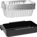 G416-0015-W1 Grill Grease Tray Replacement for CharBroil Performance 463242716 463234513 463344523 G325-5703-W1 463331221 463365021 463448021 9328812P06 Grill Parts with 10 Pack Aluminum Foil Drip Pan