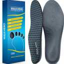 Walkhero Arch Support Insoles - Plantar Fasciitis Orthotic Shoe Inserts with Everyday Comfort and Support, Relieve Foot Pain and Flat Foot (Mens 6-6 1/2 | Womens 8-8 1/2 Gray)