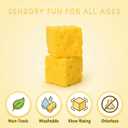 2Pack Cheese Squishy Toy - Soft Stretchy Stress Ball, Sensory Fidget Toy for Kids & Adults, Anxiety Relief Desk Decor,Funny Food Theme Squeeze Cheese for Office & Home