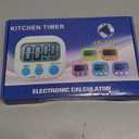 6 Pack Multi-Function Electronic Timer - Magnetic Digital Timers Big LCD Display The Loud/Silent Switch Countdown Timer Extensively Use in Break Time, Cooking,Gym, Meeting, Classroom