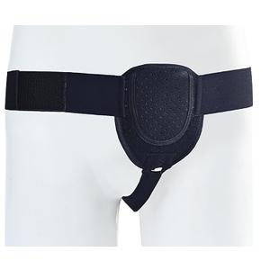 YIKANGHENG Hernia Belt for Men, Medium Size Adjustable Waist Strap with Removable Compression Pads for Left and Right Groin Support (Black)