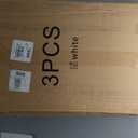 White Cylinder Stands for Party 3Pcs Round Pedestal Stand for Parties, Pillars for Wedding Birthday Party Art Decor 35.43''(L),29.52''(M),23.62''(S)