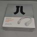 JISULIFE Portable Neck Fan, Hands Free Bladeless Fan, 5 Speeds, 4000 mAh Battery Operated Wearable Personal Fan, Twistable, Rechargeable, Gift for Women Men-Dark Green