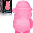 Textured Santa Claus Squishy Fidget Toy, Slow Rebound Stress Relief Christmas Toy, Tactile Anxiety Relief Desk Fidget for Adults, One-of-a-Kind Holiday Relaxation Toy