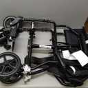 Medline Ultra Lightweight Transport Wheelchair for Adults, Foldable, 19-Inch Seat Width, Black Frame, Black Upholstery