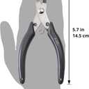 Beaditive Bent Nose Pliers | Fine, Non-Serrated Tips | Jewelry Making, Beading, Crafting | Stainless Steel