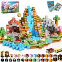 200 PCS 0.8in Magnetic Blocks - Magnet Toys & Magnetic Building Blocks Cubes, Stacking Magnets, STEM Toys for School Acitivities, Birthday Gifts for Boys Age 3+ Years Old (Theme: Forests)