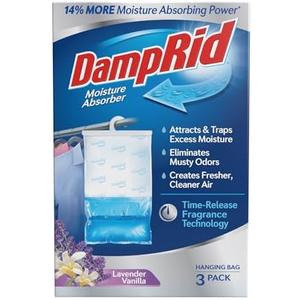 DampRid Lavender Vanilla Hanging Moisture Absorber, 16 oz., 1 Pack - Eliminates Musty Odors for Fresher, Cleaner Air, Ideal for Closet, 14% More Moisture Absorbing Power*