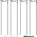 6 Pack Plant Support Stakes, 16/32 Inch Garden Stakes for Plants, Plant Accessories with 50 PCS Twist Ties for Indoor Outdoor Potted Tomato Vegetables Amaryllis Monstera Rose Peony Marigold