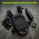 Greencity Weight Vest Adjustable Strength and Endurance Training, Tactical Vest Quick Release with Molle System, Fitness Workouts, Running, 1.5 Lbs