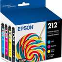 EPSON 212 Claria Ink Standard Capacity Black & Color Cartridge Combo Pack (T212120-BCS) Works with Work Force WF-2830, 2850 and Expression XP-4100, 4105