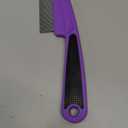 Yumflan Flea Comb with Rubber Handle, Flea and Tick Combs for Dogs & Cats, Fine Tooth Dog Comb for Grooming (Purple)