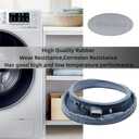 DC97-18094B Washer Door Boot Seal Gasket Diaphragm Compatible with Samsung DC64-03051A AP5917067 PS9606239 4000547 EAP9606239 WF42H5200AW/A2 WF42H5200AF/A2 with Spring Expansion Tool