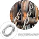 Veemoon 5Pcs Stainless Steel Quick Link Chain Connectors Heavy Duty Chain Link Connectors for Industrial Lifting and Mechanical Equipment