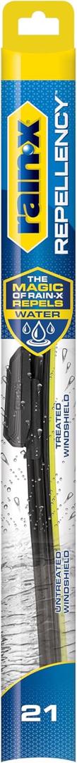 Rain-X 810321 Repellency Water Repellent Wiper Blades, 21" Windshield Wiper,New & Improved Version of Latitude Wiper Blades w/Water Repellency Formula