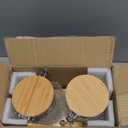 Yangbaga 2Pcs Coffee Sugar Canisters with Shelf, 38OZ Plastics Storage Containers for Ground Coffee Bean Storage with Lid Airtight Locking Clamp and Coffee Scoop, Food Storage Jar for Kitchen